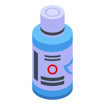 recommend clip art: Care mouthwash icon. Isometric of care mouthwash vector icon for web design isolated on white background