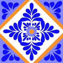 design talavera mexico, ceramic in blue 