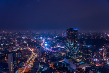 Nightscape of Ho Chi Minh City.