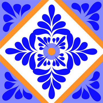 design talavera mexico, ceramic in blue 