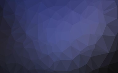 Dark Purple vector blurry triangle texture.
