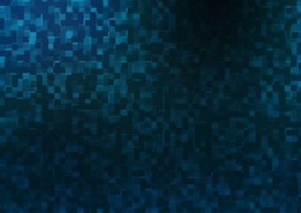 Light BLUE vector template with crystals, rectangles.