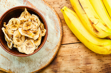 Delicious dried bananas