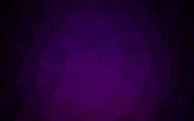 Obraz premium Dark Purple vector shining triangular background.
