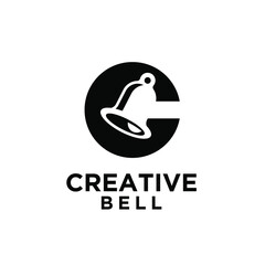 bell with initial letter c vector icon illustration design isolated white background