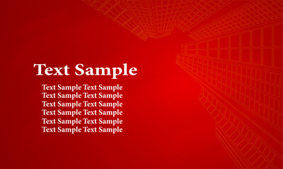 Abstract Banner Template Design red color background. building location Logo Design Templates. and business card design.