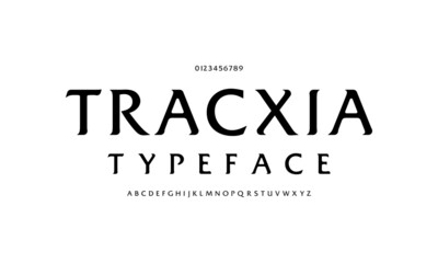 Elegance alphabet serif font and number. Classic and minimalist typography fashion. Fonts set regular uppercase, lowercase and numbers.