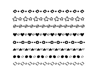 手描きのシンプルな飾り罫