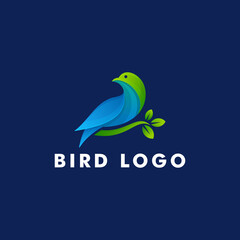 Bird logo design, Animal icon symbol vector illustration