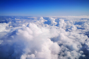 Naklejka na ściany i meble clouds from the aircraft
