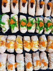 Sushi is an easy and convenient food.