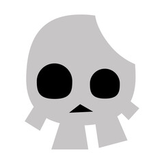 skull head icon vector design