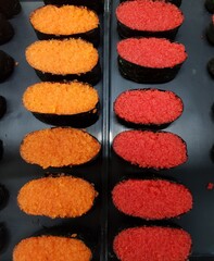 Sushi is an easy and convenient food.