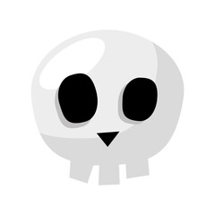 skull head icon vector design