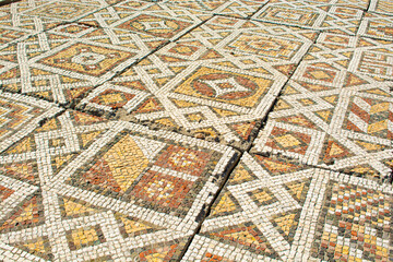 Details of an ancient byzantine mosaic