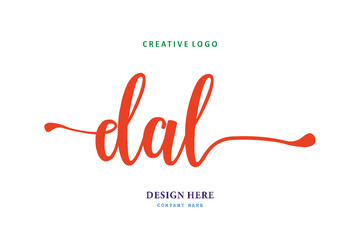 simple DAL lettering logo is easy to understand, simple and authoritative