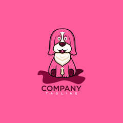 Creative Animal. Dog Logo design vector.