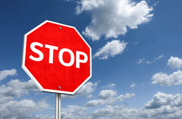 STOP - traffic sign illustration