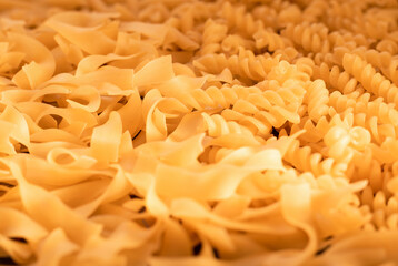 close up of pasta