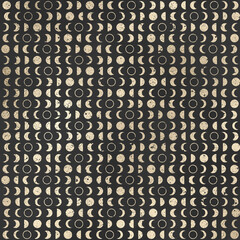 Champagne Gold Metallic Pattern on Dark Anthracite Background