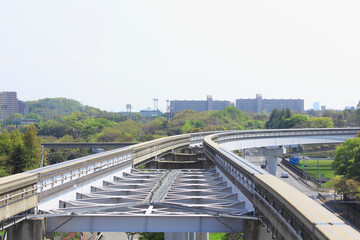 Fototapeta na wymiar 大阪モノレールのレール