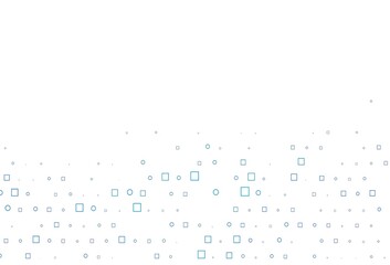 Light BLUE vector cover with circles, cubes.