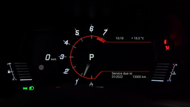 Beautiful sports dashboard of a Japanese manufacturer