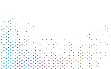 Light Multicolor, Rainbow vector backdrop with dots.