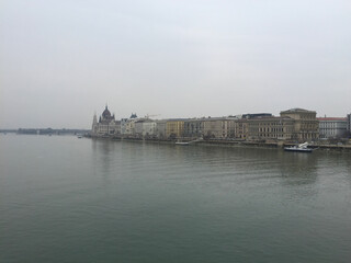 Obraz premium landscape of Budabest, Hungary on Danube river