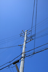 青空ときれいな電柱