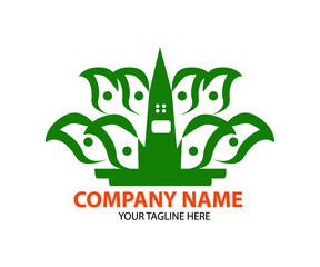 Fototapeta premium wings house logo,bird logo