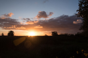 Sunrise on Fischland in Germany