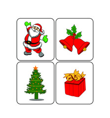 christmas icons set