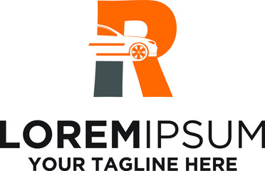 Letter R Automotive Car Logo