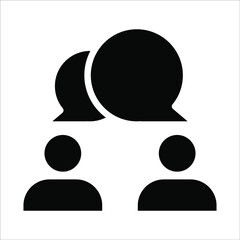 Chat, speak sign, talk icon Communication concept