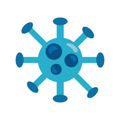 Obraz premium covid19 particle flat style icon