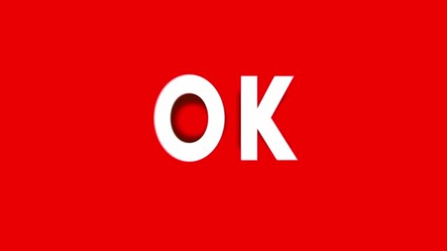 ok text animated