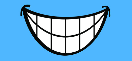 Blue monday with smile. Slogan hello or happy monday in January. Vector icon sign The most depressing day of the year The day commit suicide and depression motivation. Funny sadness cartoon smiling