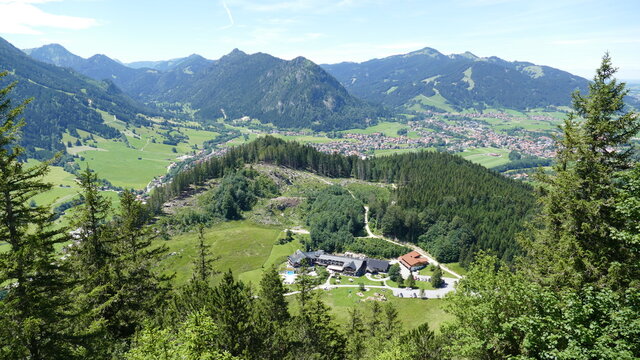 Aussicht vom Falkenstein auf Pfronten