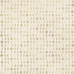 Champagne Gold Metallic Pattern on Vintage Ivory Background