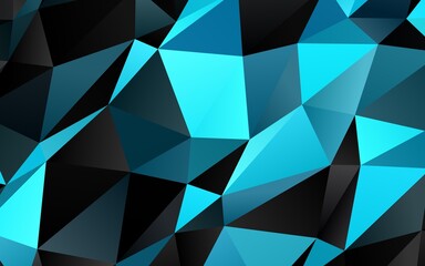 Light BLUE vector polygon abstract background.