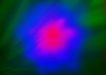 Dark Multicolor, Rainbow vector blurred bright template.