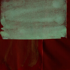 Naklejka premium Red vintage and old looking crumpled paper background. Retro cardboard texture. Grunge paper for drawing. Ancient book page. Present wrapping.