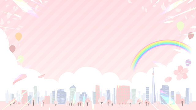 Townscape Spring_en_rainbow city 16-9 wide