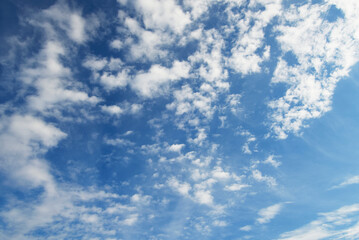ちぎれ雲のある空