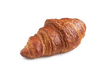 Freshly baked croissant from the bakery with a crispy Golden crust