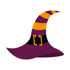 halloween witch hat vector design