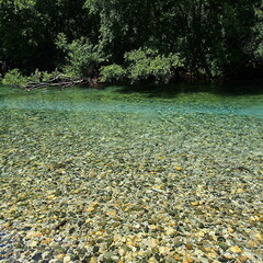 長野県の観光地、上高地の美しい自然の風景