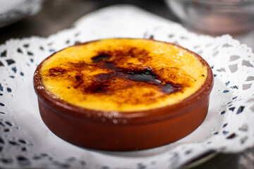 Typical catalan dessert, crema catalana
