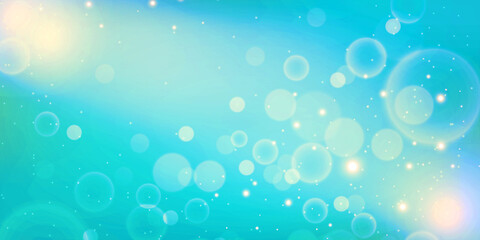 bokeh background. Blue bokeh light backgrounds. Blue bubble background. Abstract blurred reflection .